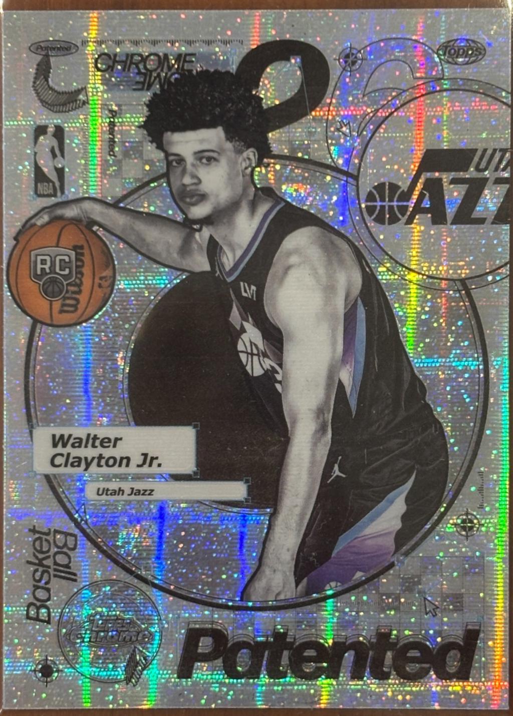 2025 Topps Chrome Patented Walter Clayton Jr. #PD-27 card