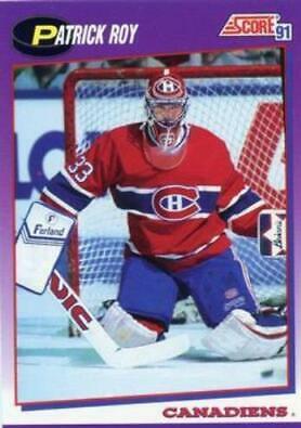 Patrick Roy #75 Hockey Cards 1991 Score American