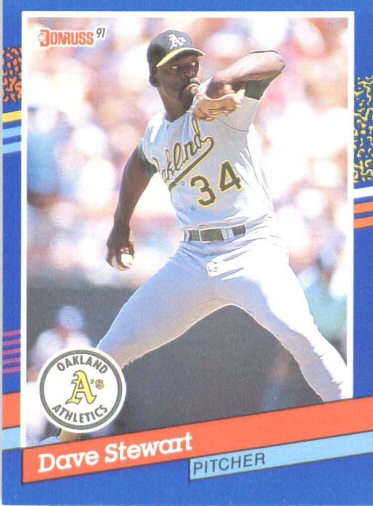Dave Stewart #102 Baseball Cards 1991 Donruss