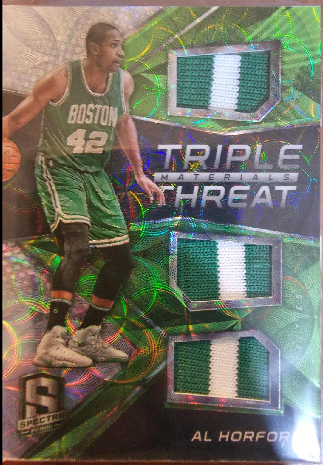 Al Horford ##5 Basketball Cards 2016 Panini Spectra Triple Threat Materials