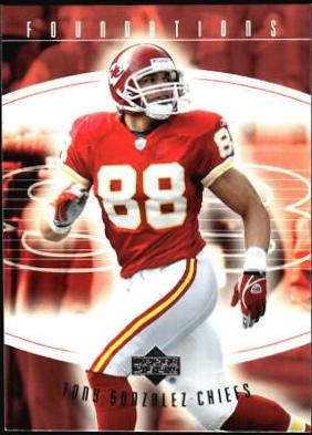 Tony Gonzalez #47 2004 Upper Deck Foundations Football