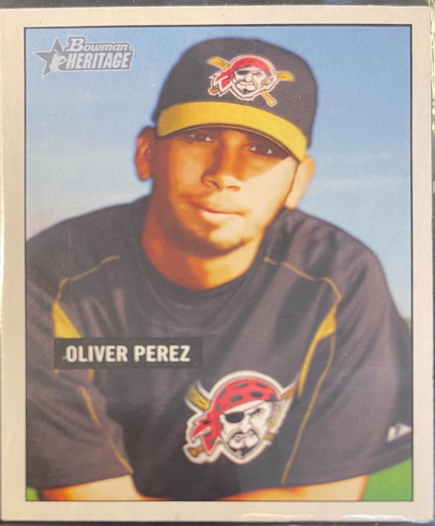Oliver Perez #93 Baseball Cards 2005 Bowman Heritage