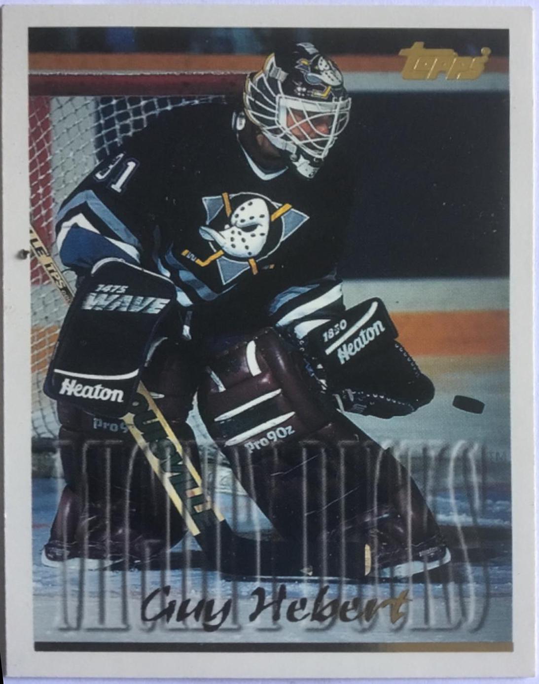 Guy Hebert #112 Hockey Cards 1995 Topps