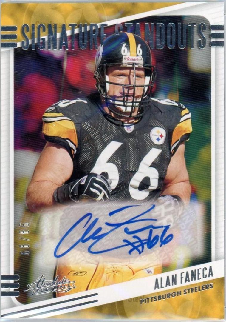 Alan Faneca #SS-AF Football Cards 2020 Panini Absolute Signature Standouts