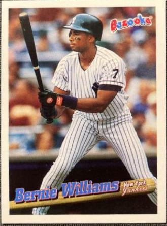 Bernie Williams #7 Baseball Cards 1996 Bazooka