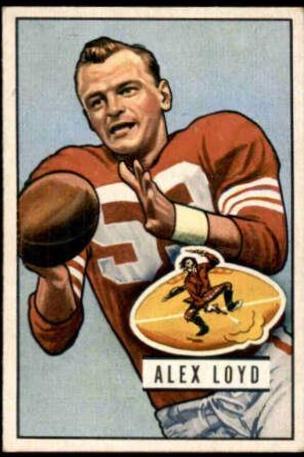 Alex Loyd #31 Football Cards 1951 Bowman