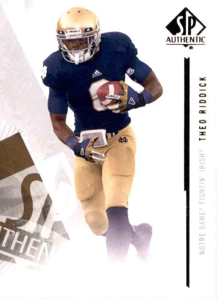 Theo Riddick #93 2013 Sp Authentic Football