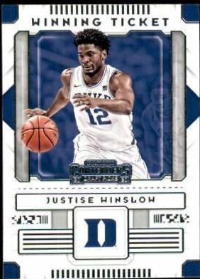 Justise Winslow #8 Basketball Cards 2020 Panini Contenders Draft Picks Winning Tickets