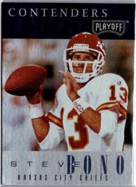 Steve Bono #6 Football Cards 1995 Playoff Contenders