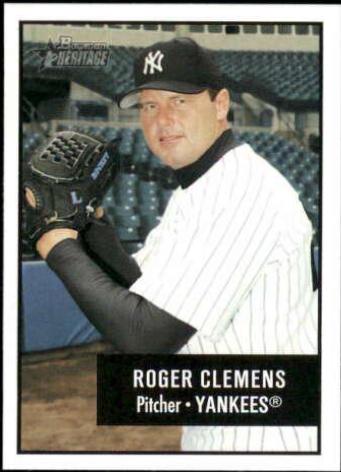 Roger Clemens #150 Baseball Cards 2003 Bowman Heritage