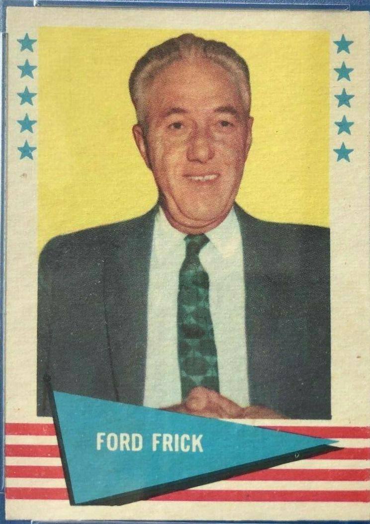 Ford Frick #29 Baseball Cards 1961 Fleer