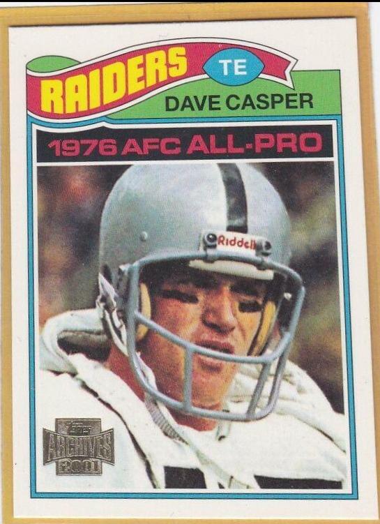 Dave Casper #20 Football Cards 2001 Topps Archives