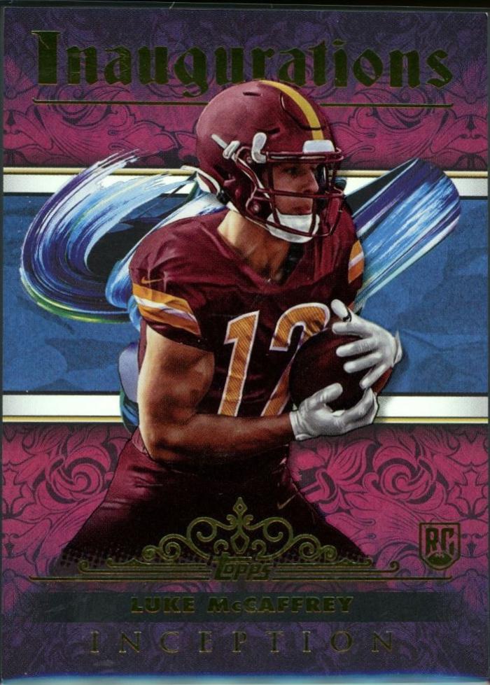 Luke McCaffrey #I-5 Football Cards 2024 Topps Inception Inaugurations