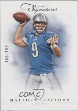 Matthew Stafford #15 Football Cards 2012 Panini Prime Signatures