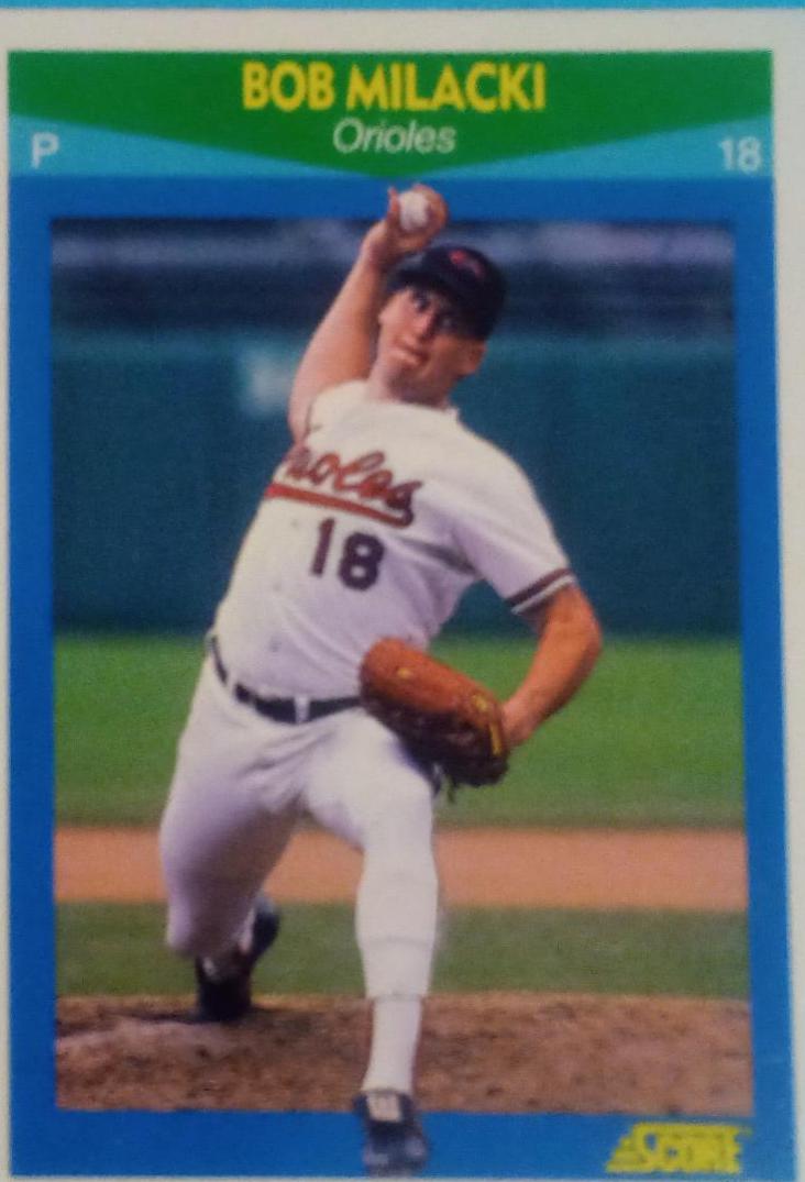 Bob Milacki #68 Baseball Cards 1990 Score Rising Stars