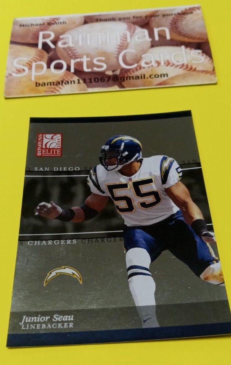 Junior Seau #49 2003 Panini Donruss Elite Football