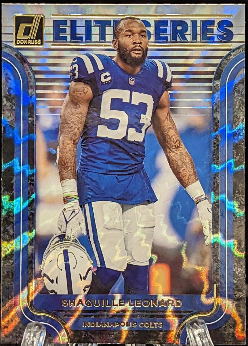 Shaquille Leonard #ES-5 Football Cards 2022 Panini Donruss The Elite Series