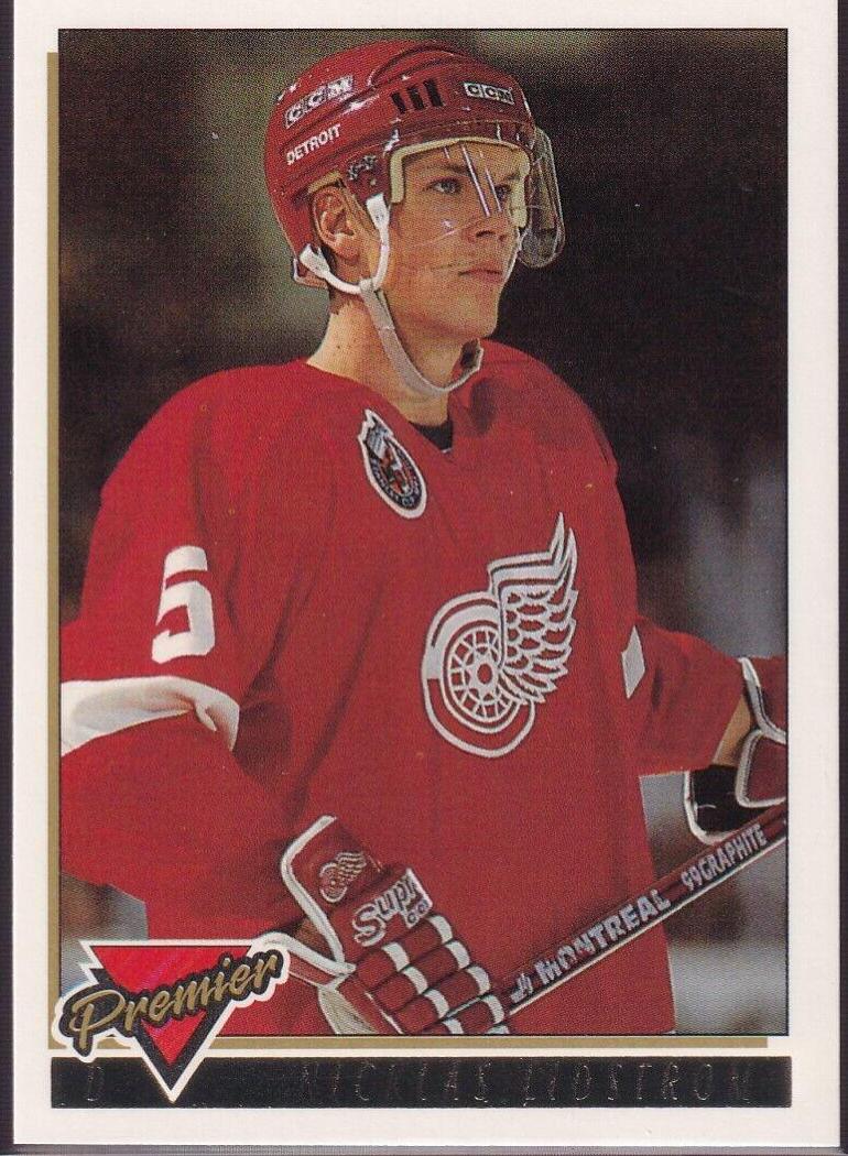 Nicklas Lidstrom #9 Hockey Cards 1993 Topps Premier