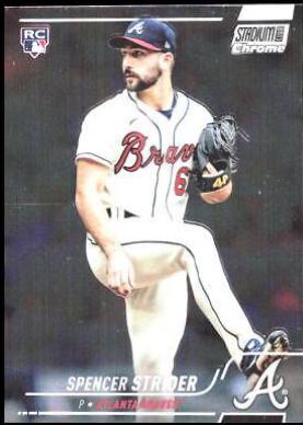 Spencer Strider #296 Baseball Cards 2022 Stadium Club Chrome