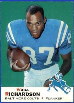 Willie Richardson #5 Football Cards 1969 Topps