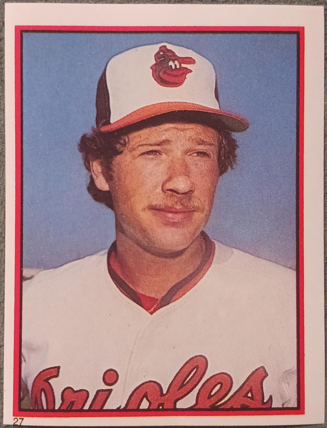 Rich Dauer #27 Baseball Cards 1983 Topps Stickers
