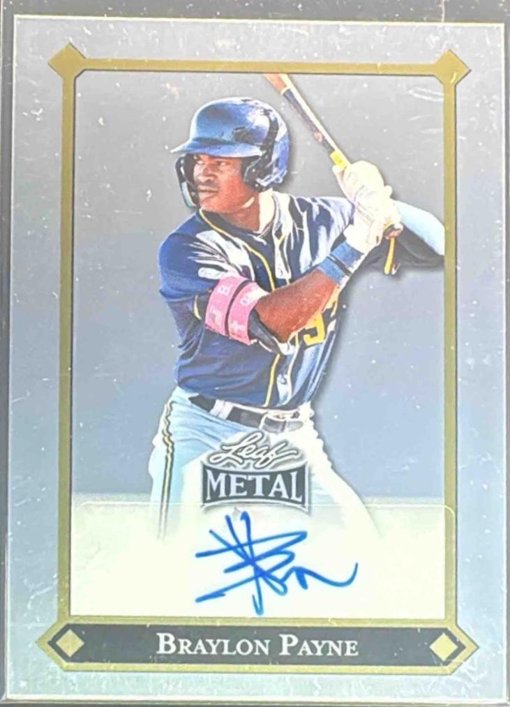 Braylon Payne #LGR-BP1 2025 Leaf Metal 1992 Rookies Autograph Baseball