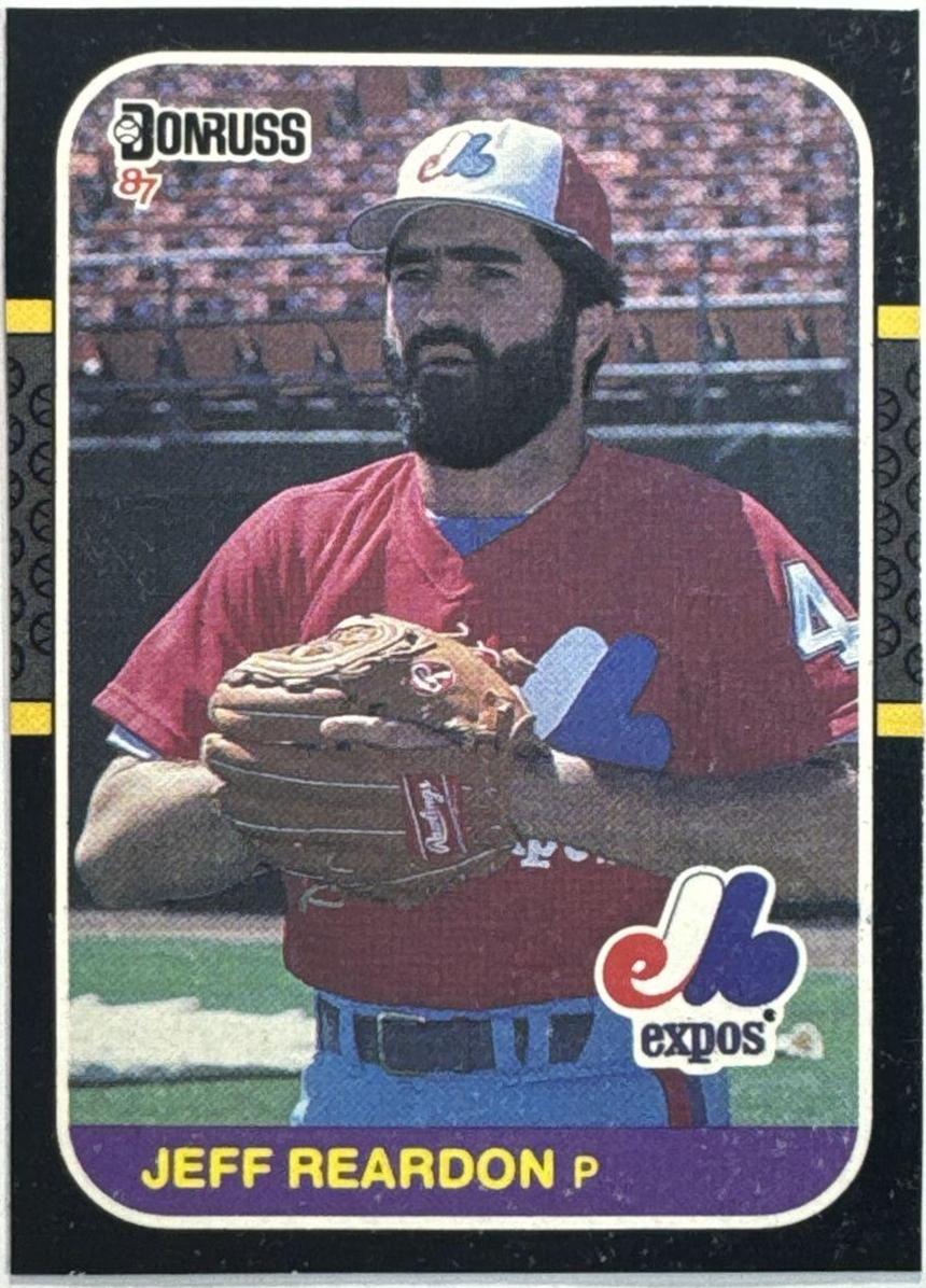 Jeff Reardon #PC-11 Baseball Cards 1987 Donruss Box Panels Hand Cut