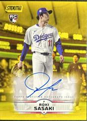 Roki Sasaki [Yellow] #SCBA-RS Prices | 2025 Topps Stadium Club