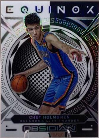 Chet Holmgren #7 Basketball Cards 2022 Panini Obsidian Equinox