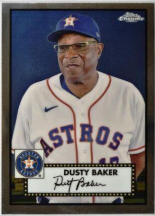 Dusty Baker #583 Baseball Cards 2021 Topps Chrome Platinum Anniversary