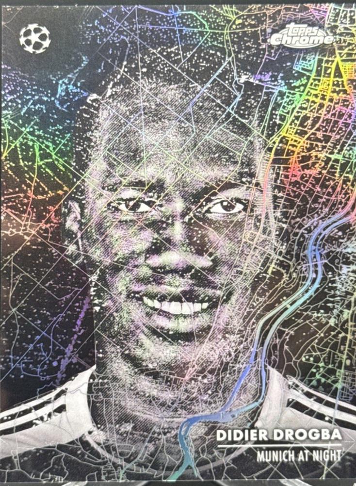 Didier Drogba #MN-10 Soccer Cards 2024 Topps Chrome UEFA Munich at Night