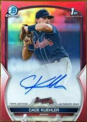 Cade Kuehler [Red] #CDA-CK Baseball Cards 2023 Bowman Draft Chrome Prospect Autographs Prices