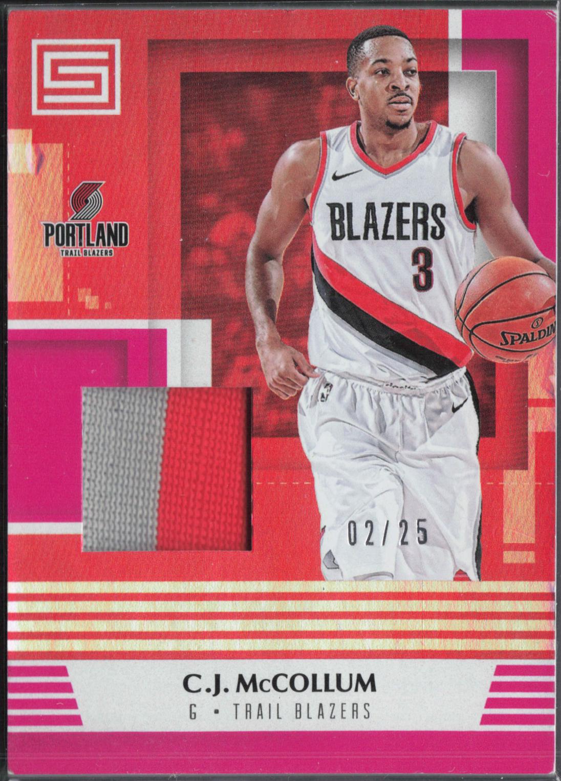 C.J. McCollum #20 2017 Panini Status Materials Basketball