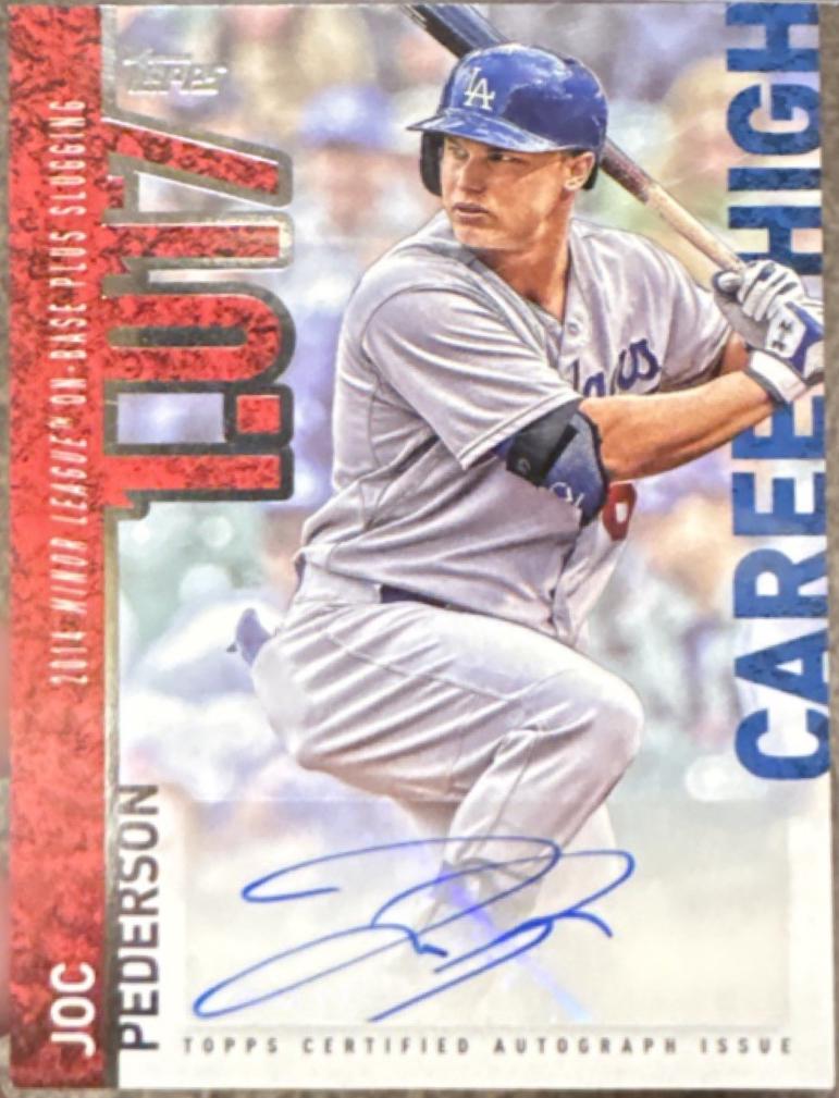 Joc Pederson #CHA-JPE 2015 Topps Career High Autographs Baseball