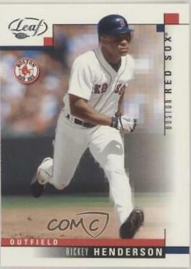 Rickey Henderson #25 Baseball Cards 2003 Leaf
