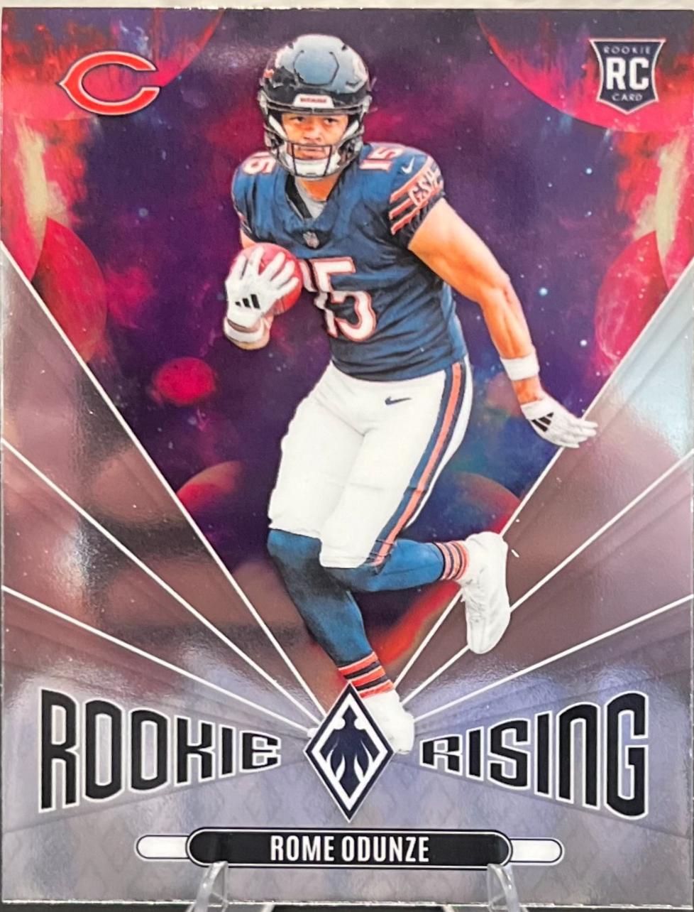 Rome Odunze #4 Football Cards 2024 Panini Phoenix Rookie Rising