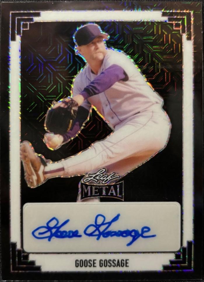 Goose Gossage #91A-GG1 2024 Leaf Metal Baseball 91 Leaf Autograph