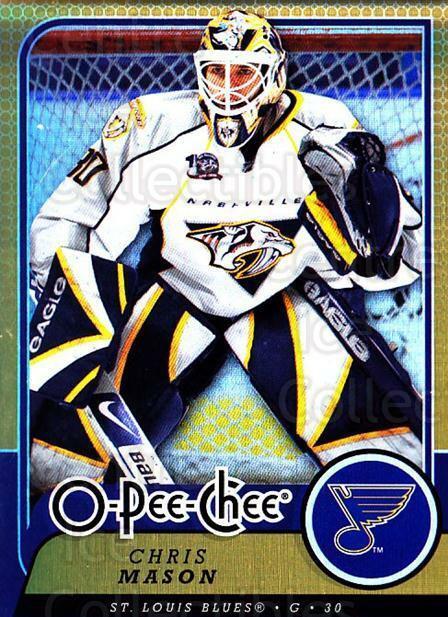 Chris Mason #443 Hockey Cards 2008 O Pee Chee