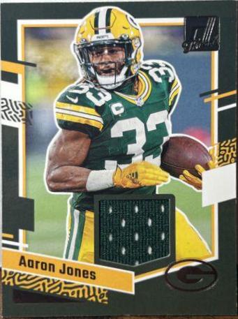 Aaron Jones #DTH-AJ Football Cards 2023 Panini Donruss Threads