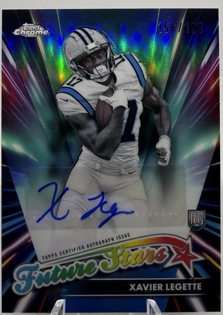 Xavier Legette #FSA-XL Football Cards 2024 Topps Chrome Future Stars Autograph