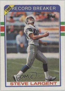 Steve Largent #4 Football Cards 1989 Topps