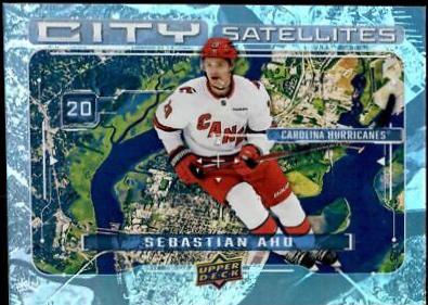 Sebastian Aho #CS-17 Hockey Cards 2024 Upper Deck City Satellites