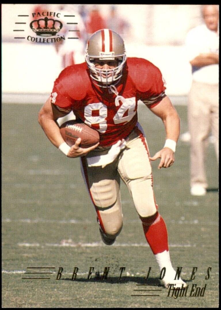 Brent Jones #35 Football Cards 1994 Pacific