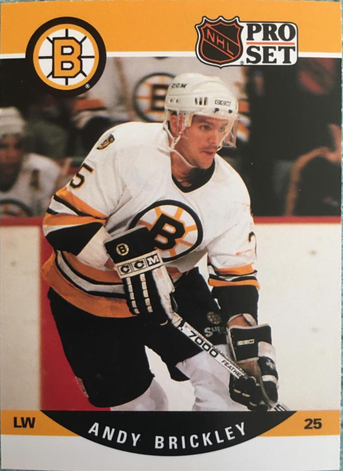 Andy Brickley #406 Hockey Cards 1990 Pro Set
