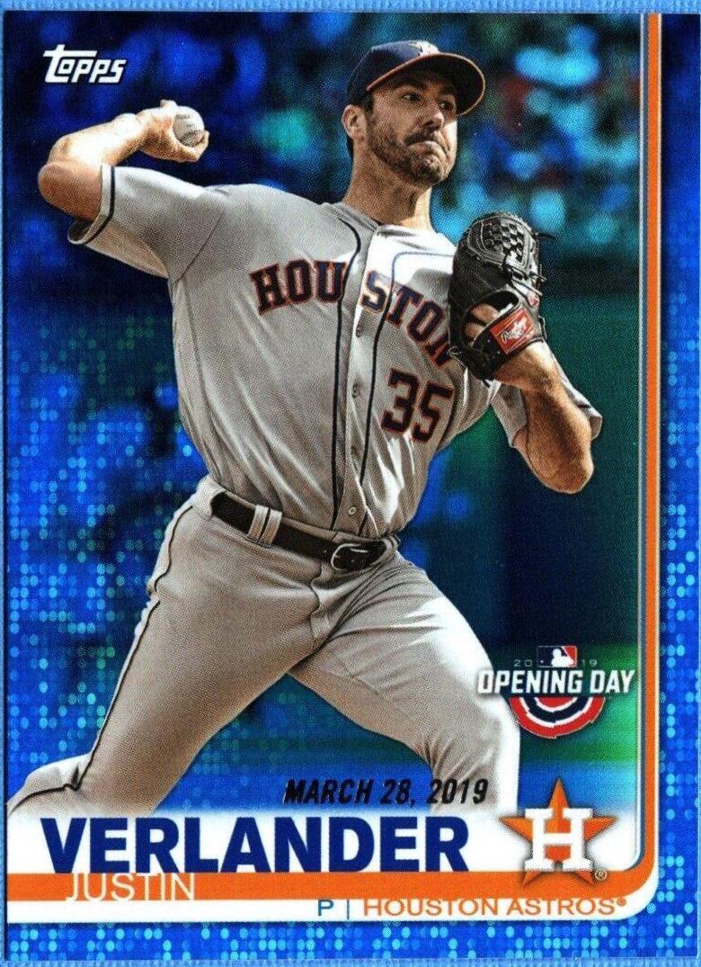 Justin Verlander #3 Baseball Cards 2019 Topps Opening Day