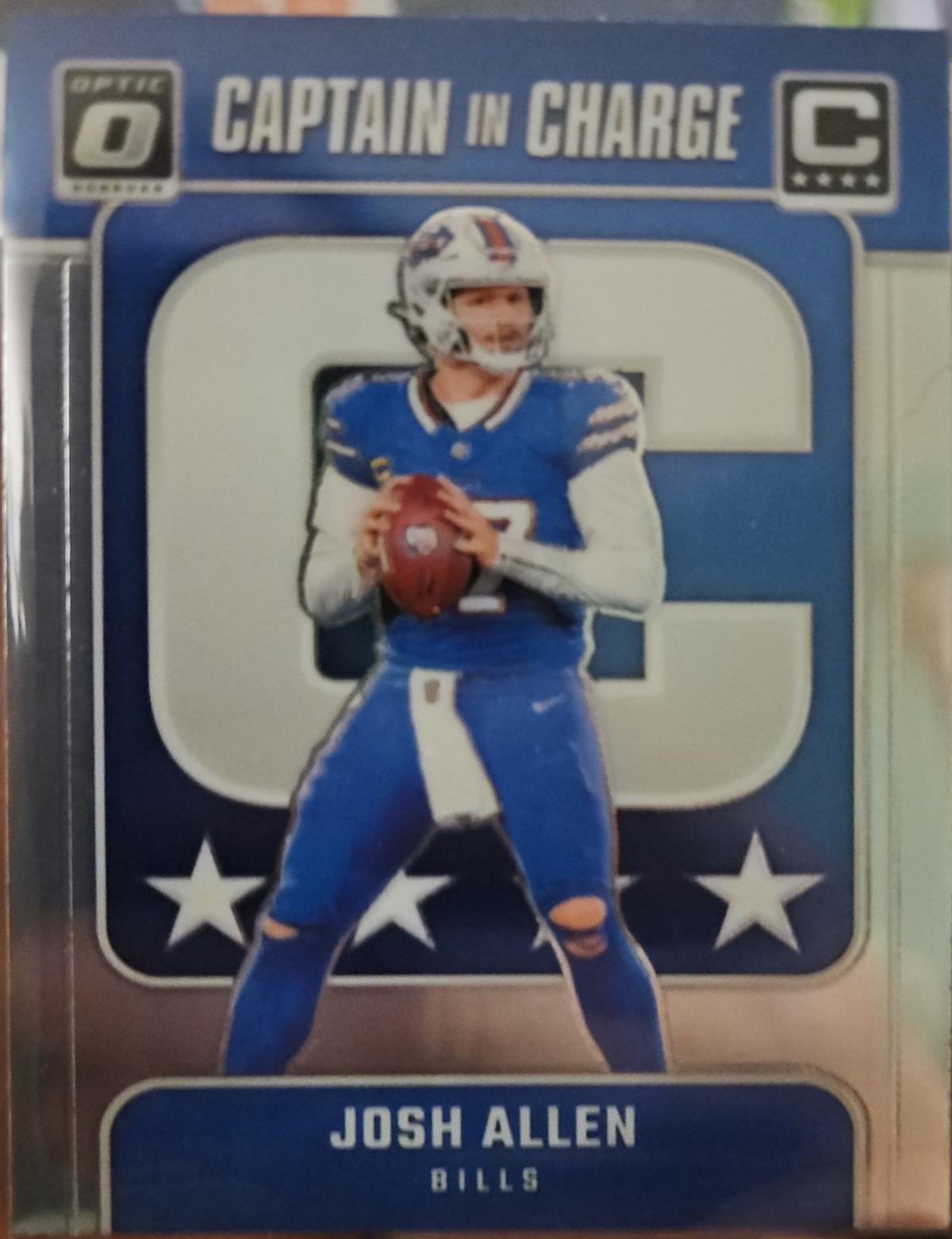 Josh Allen #2 Football Cards 2024 Panini Donruss Optic Captain In Charge
