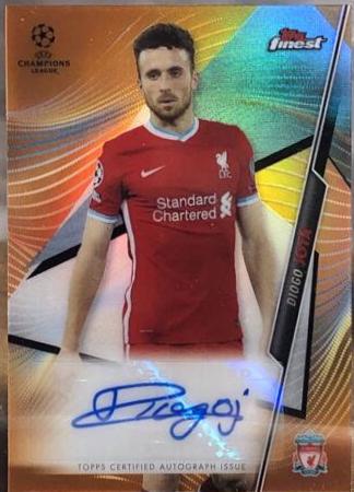 Diogo Jota #FA-DJ Soccer Cards 2020 Topps Finest UEFA Champions League Autographs