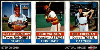 Bill Freehan, Bob Watson, Gaylord Perry