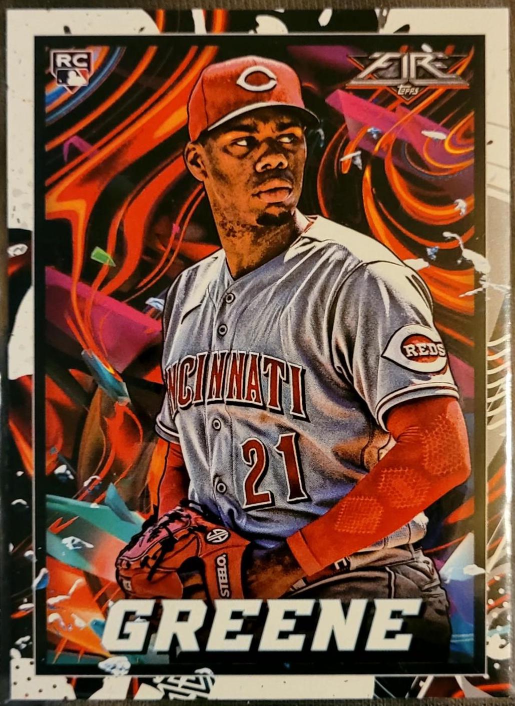 Hunter Greene #45 Baseball Cards 2022 Topps Fire