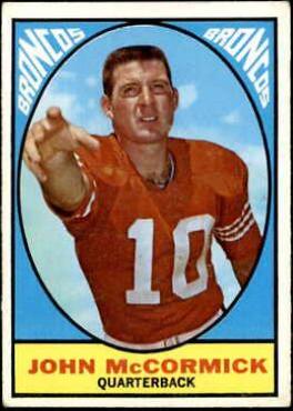 John McCormick #31 Football Cards 1967 Topps